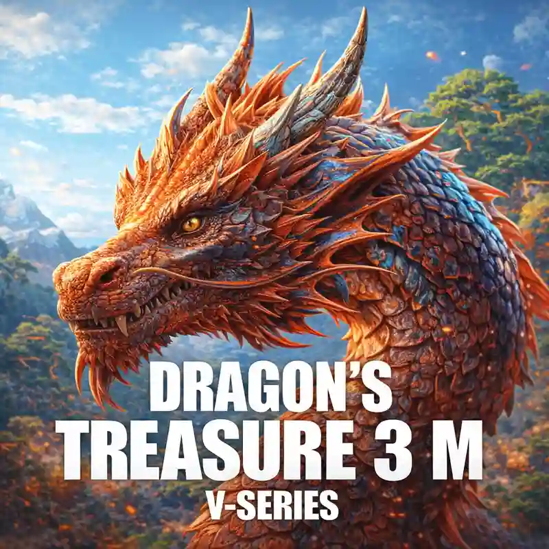 Dragon’s Treasure 3 M slot game interface